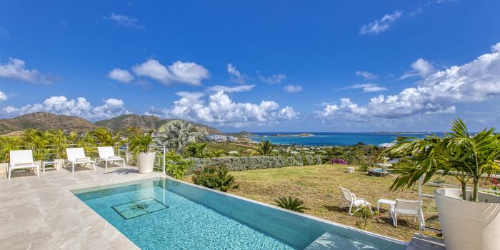 1 Location villa Baie Orientale Saint Martin_Vue mer